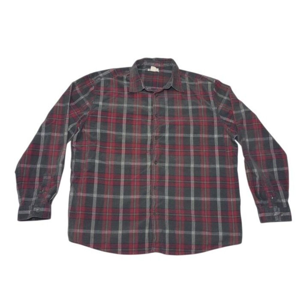 Carbon‎ 2 Cobalt Men's XL Shirt Plaid Long Sleeve Button Up 100% Cotton